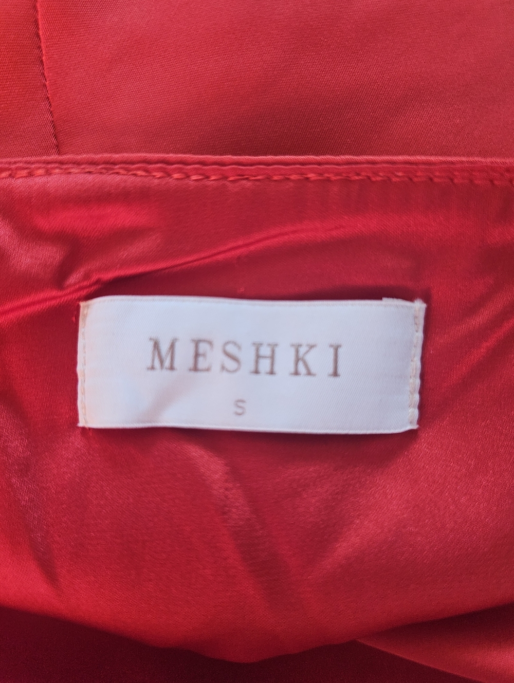 Meshki Kamala Low Back Satin Maxi Dress Small - Picture 14 of 16